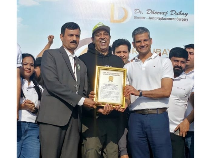 Jaipur Sets a Unique World Record: 220+ Joint Replacement Patients Perform Tadasana Together
