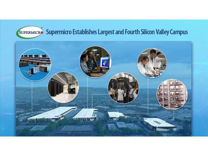 Supermicro Adds Largest Silicon Valley Campus - New DCBBS Facility to Advance the Delivery of Next-Generation AI Data Centers