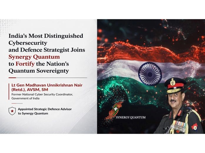 India's Most Distinguished Cybersecurity and Defence Strategist Joins Synergy Quantum to Fortify the Nation's Quantum Sovereignty