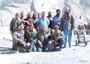 This picture was taken by S/L Rohit Rai and he recognizes (Standing): Second from Left Pilot Officer Kulwant Singh, third Flt Lt Kulwant Singh, fifth Fg Offr Pundir, Centre (with the red scarf) Wg. Cdr. C S Sandhu, seventh Sqn Ldr S S Bains, eighth Sqn Ldr L G S Bajwa and on the extreme right Sqn Ldr AJS Rao. Sitting on the extreme right is Pilot Officer Antony and sitting right below Wg Cdr Sandhu is Flt Lt Mahinder Singh | Amit K Paul