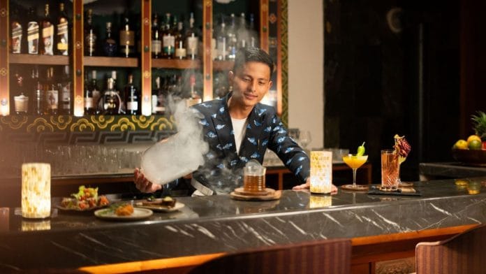 The bartender at the Taj Paro bar is 28-year-old Sajan Gishing | By special arrangement