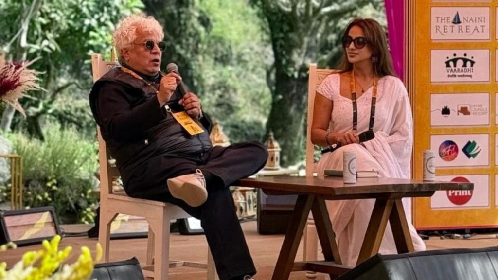 Suhel Seth with writer Devika Arora during a panel discussion | By special arrangement