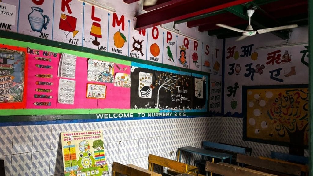 Inside a classroom in an Urdu-medium school in Sitaram Bazaar | Anushka Srivastava, ThePrint