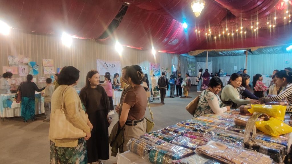 The free-for-all exhibition in at the All Saints Church complex in Shillong drew steady crowds through the day | Stela Dey, ThePrint