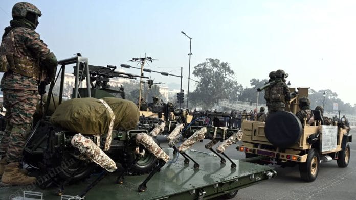An Indian Army contingent at a parade rehearsal in New Delhi | Representational image | Suraj Singh Bisht | ThePrint