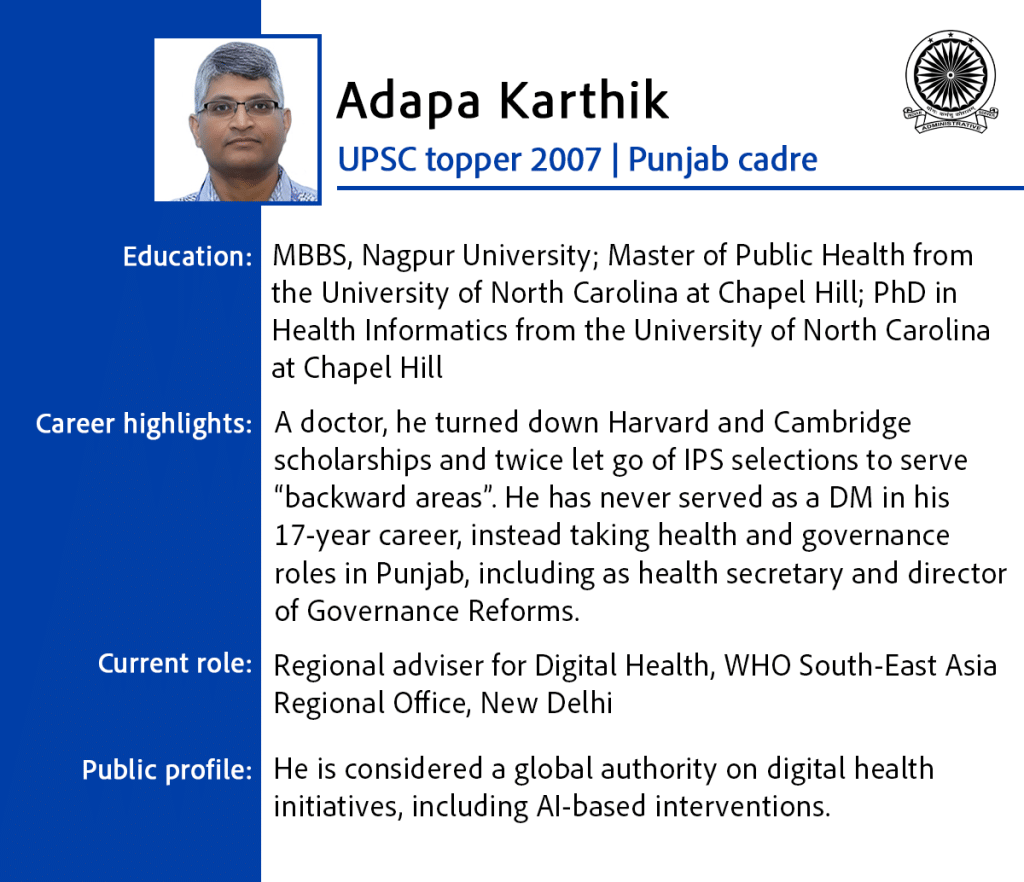 Adapa Karthik IAS officer 