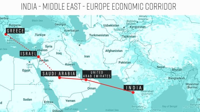IMEC India Middle East Europe Economic Corridor | Illustration: Prajna Ghosh/ThePrint