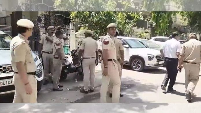 Police investigate the murder a senior IRS officer's daughter in Southeast Delhi | ANI screengrab