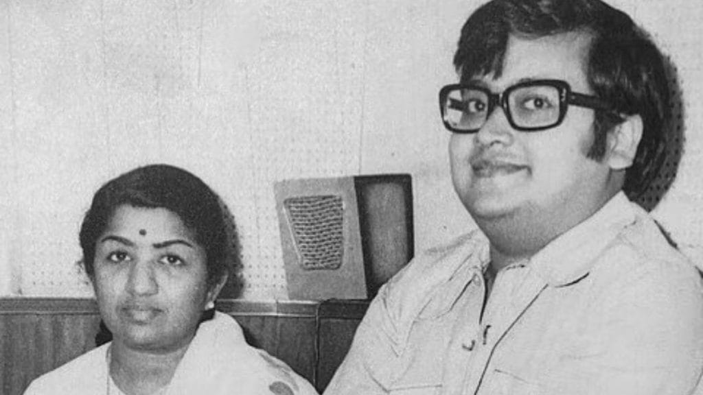 Bappi Lahiri with Lata Mangeshkar. Image: @BappiLahiri/Facebook