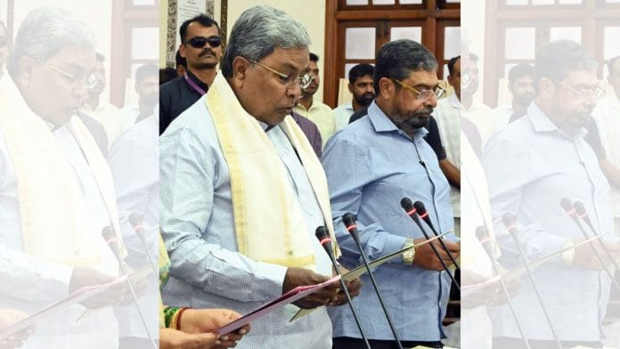 File photo of Karnataka CM Siddaramaiah with Naseer Ahmed | ANI