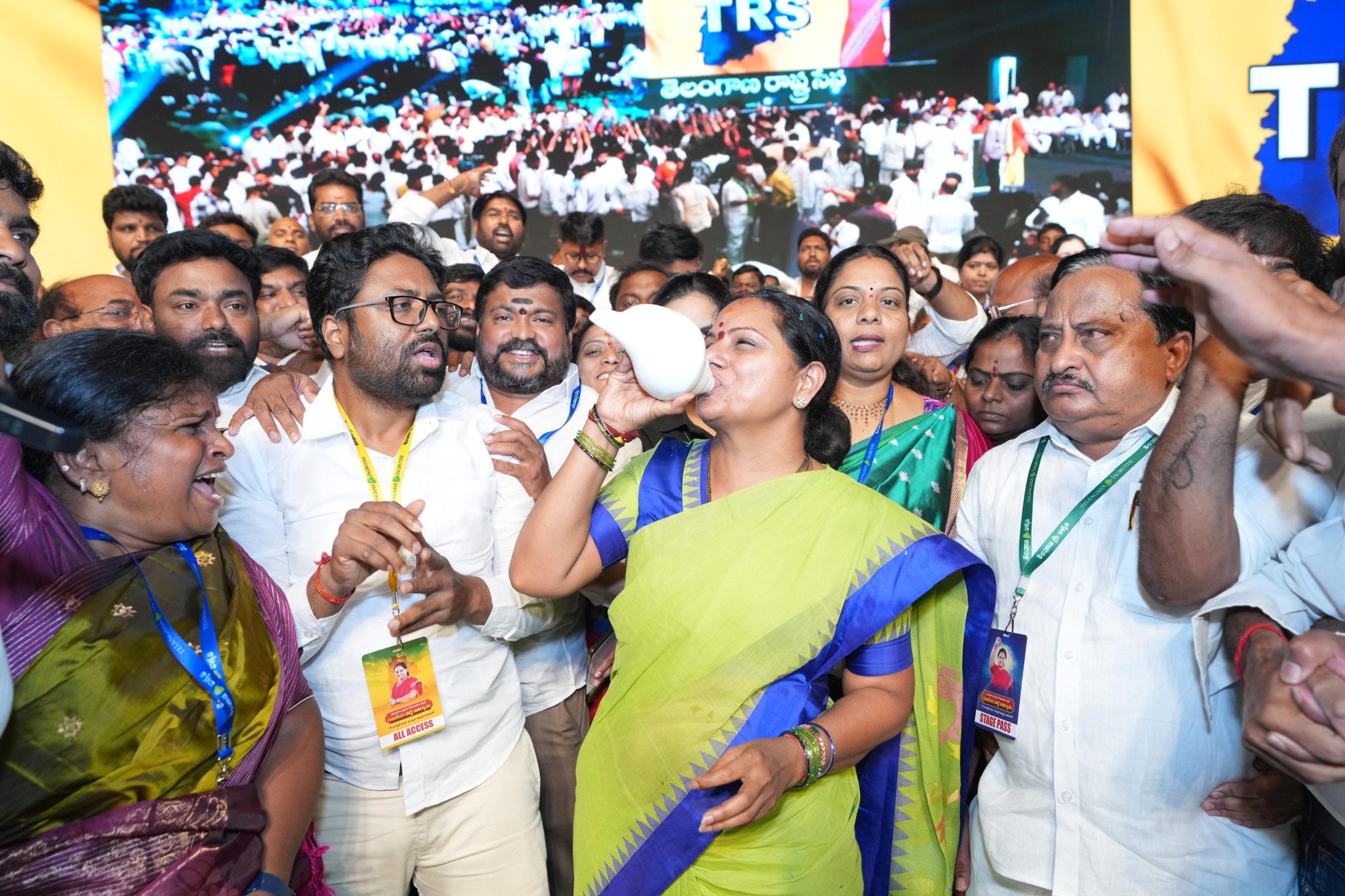 Kavitha outlined 5 priorities her party would champion, calling them ‘Panchajanya Reform’, a term drawn from Lord Krishna’s conch.| By special arrangement 
