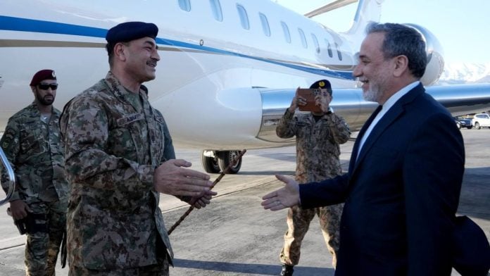 Pakistan’s Army Chief Asim Munir with Iran’s Foreign Minister Seyed Abbas Araghchi in Tehran on 15 April 2026 | X @Iran_GOV