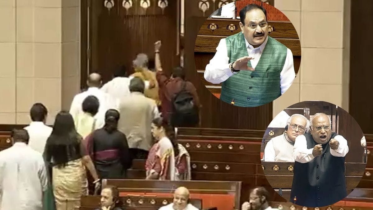 Nadda, Kharge go head-to-head as Rajya Sabha passes CAPF Bill amid Oppn walkout