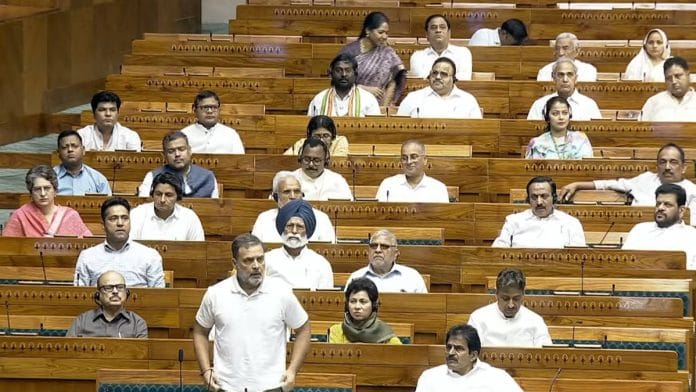 Leader of the Opposition in the Lok Sabha Rahul Gandhi’s Indian citizenship is under question | Photo: Sansad TV/ANI