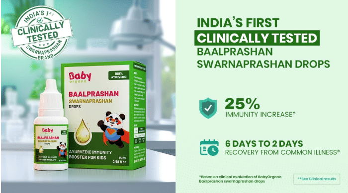 Clinical Study Validates BabyOrgano’s Baalprashan as India’s First Clinically Tested Baalprashan Swarnaprashan Drops for Children
