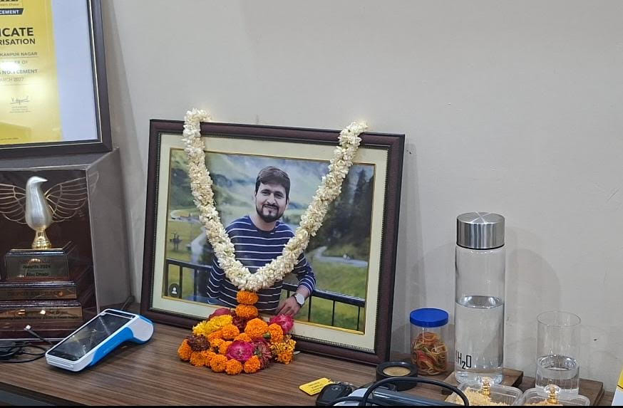 Shubham Dwivedi who was shot dead by terrorists in Pahalgam on 22 April last year | By special arrangement