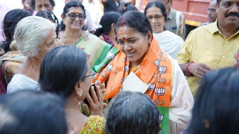 On eve of Kerala polls, a ‘cash-for-votes’ row latches itself to BJP’s Sobha Surendran in Palakkad
