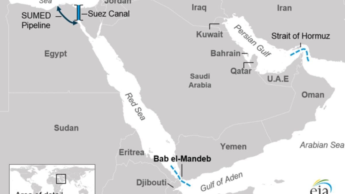 Suez Canal and Bab al-Mandab | EIA