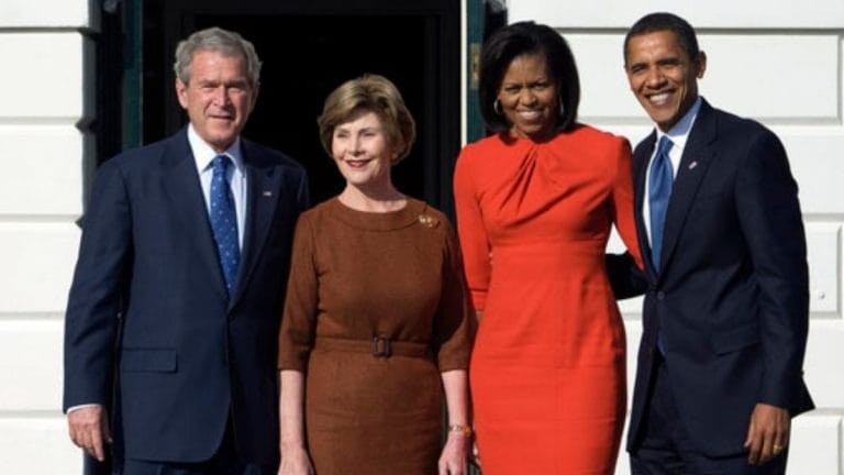 What George Bush said about his friendship with Michelle Obama—‘would often sit beside her’