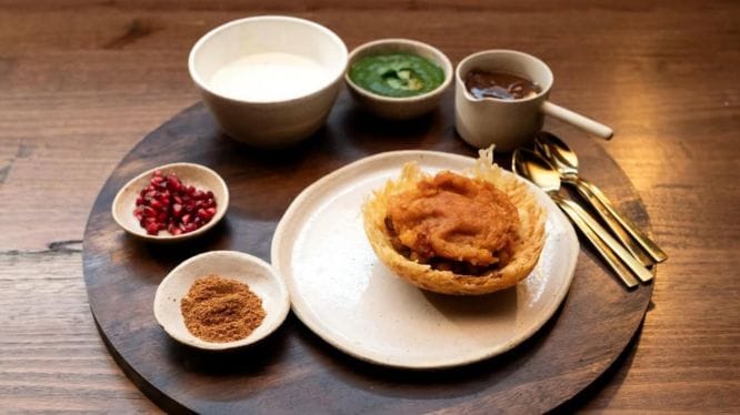 The katori chaat made by Indian-origin contestant Kanika Gadyok