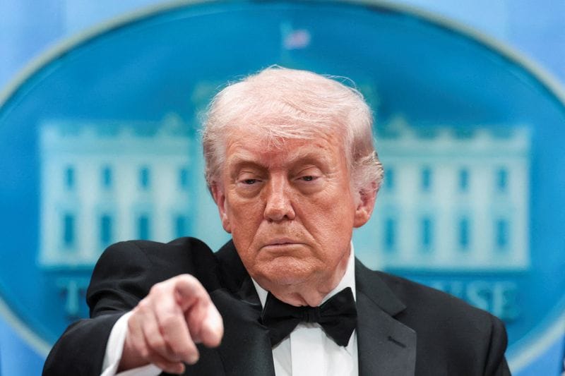 U.S. President Donald Trump takes questions from media at a press briefing at the White House, following a shooting incident during the annual White House Correspondents’ Association dinner, in Washington, D.C., U.S., April 25 | Reuters 