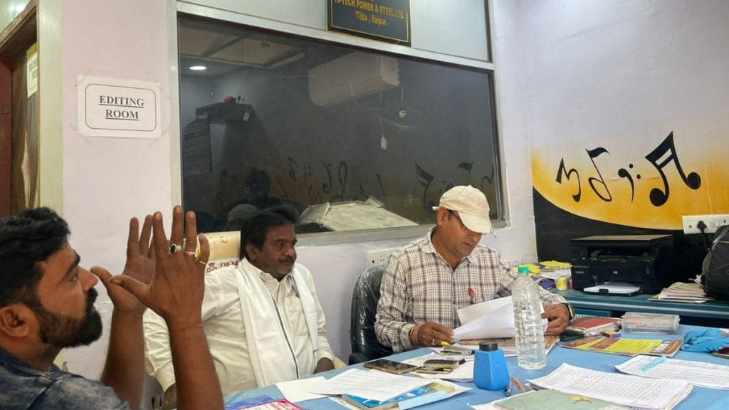 Built with a budget of 25 lakhs with a donation by the Raipur collector, 'HamaarFlix' now functions as a meeting point for the panchayat and its office. Sabah Gurmat | ThePrint