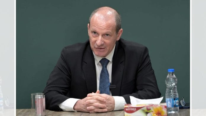 Israeli Ambassador to India Reuven Azar in ThePrint newsroom | Suraj Singh Bisht | ThePrint