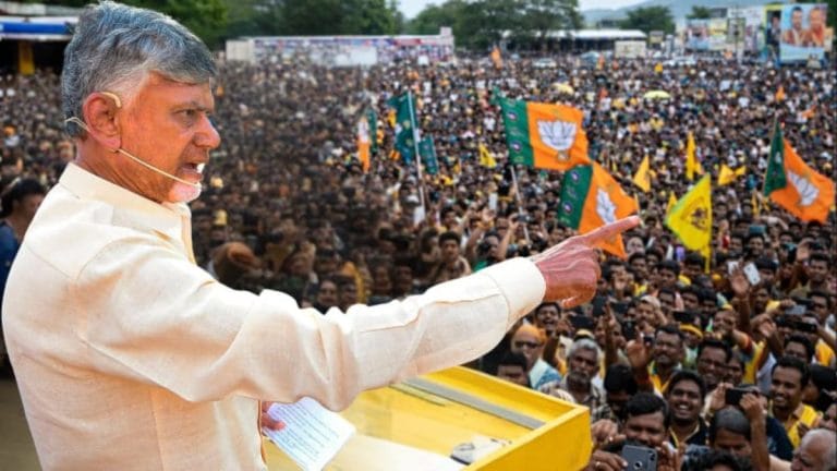 NDA ally Chandrababu on whirlwind campaign tour in Tamil Nadu. Coimbatore today, Chennai tomorrow