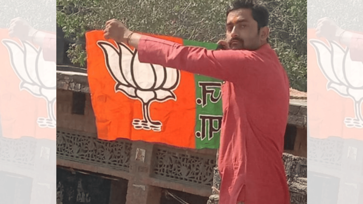 BJP leader Shivendra Singh who has been appointed Ayodhya city general secretary. X/@ShivanandM3985