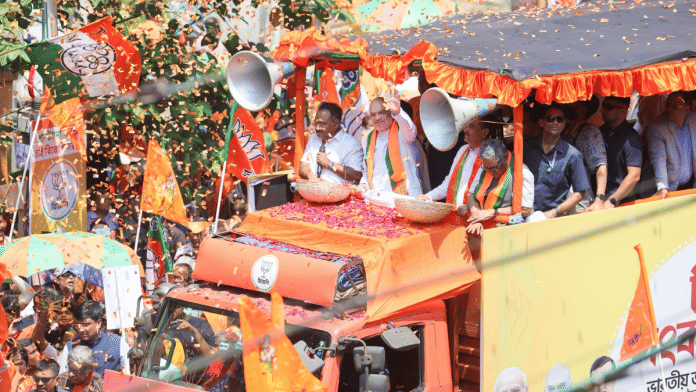 Union Home Minister Amit Shah during a poll campaign in Kolkata on Thursday | X/@AmitShah