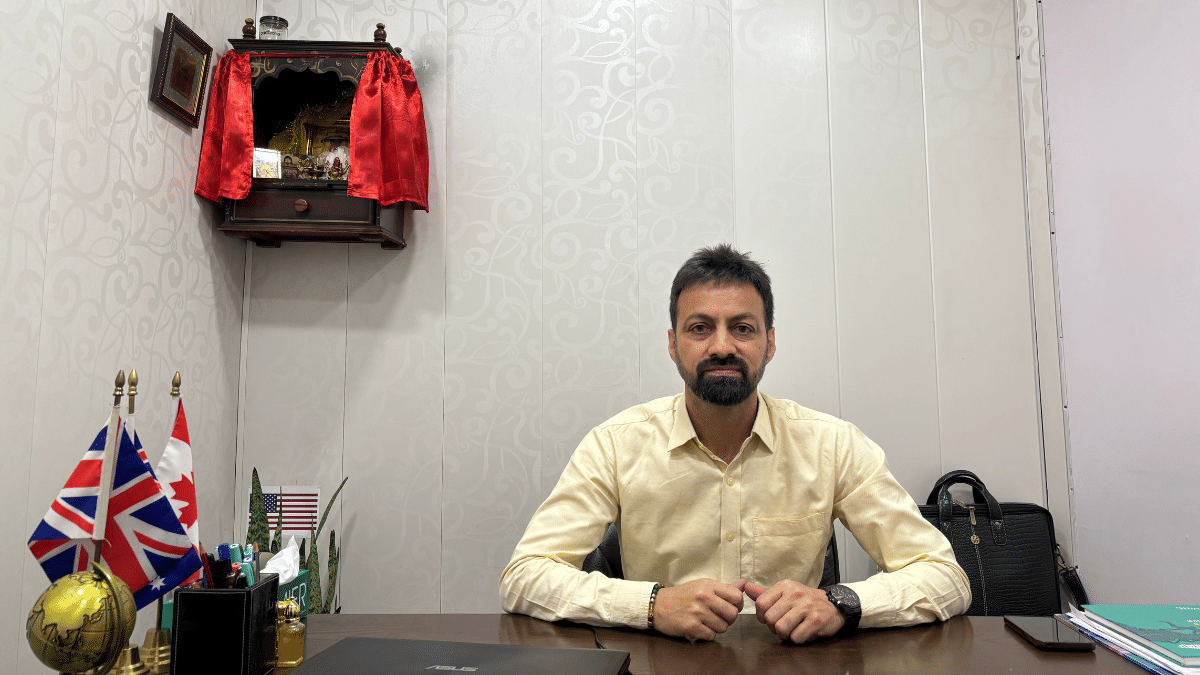 Entry to Canada has become strict and only the best students can enter, says Rajesh Sharma of Global Sydney Group in Chandigarh | Samridhi Tewari | ThePrint