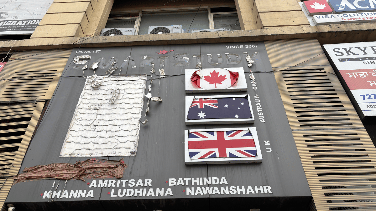 Many agencies like the above here in Jalandhar have shut businesses due to dip in Canada student visas | Samridhi Tewari | ThePrint