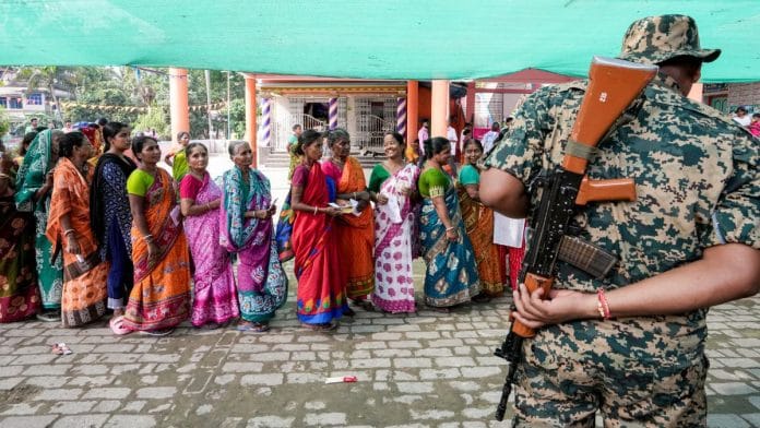 First round of polling was held in West Bengal on 23 April | Photo: PTI