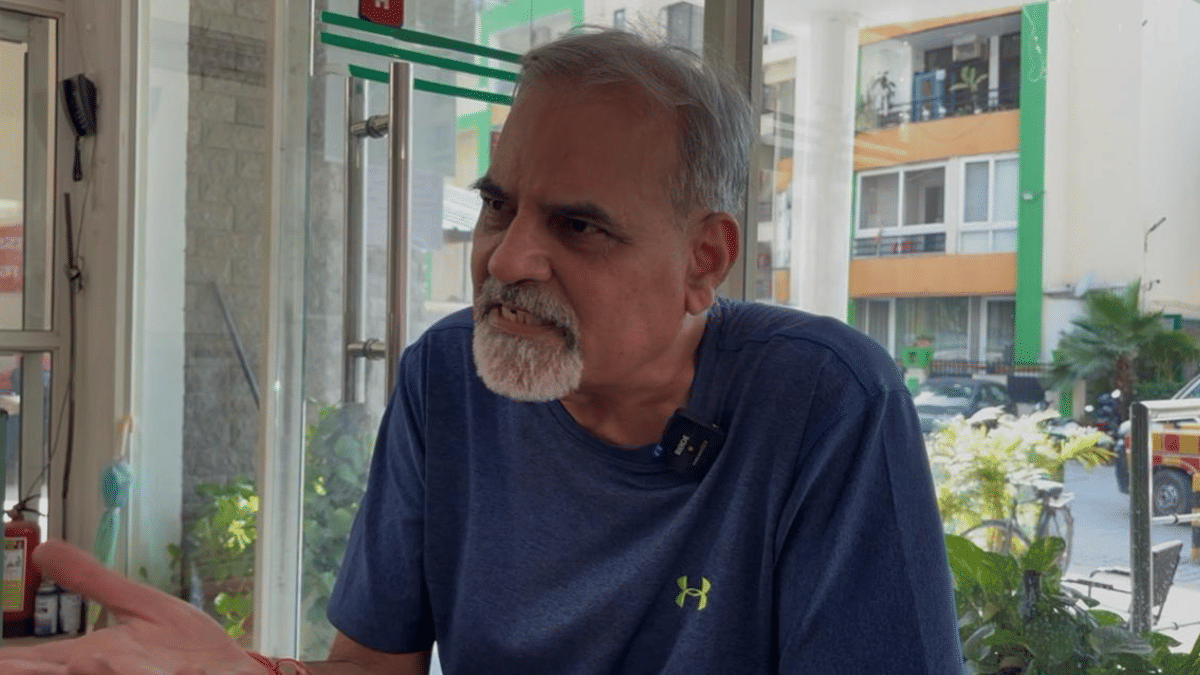 Dinesh Tyagi, the RWA’s vice-president, said that the association has conducted a survey and prepared a list of all the shortcomings, including the pathway | Samridhi Tewari | ThePrint