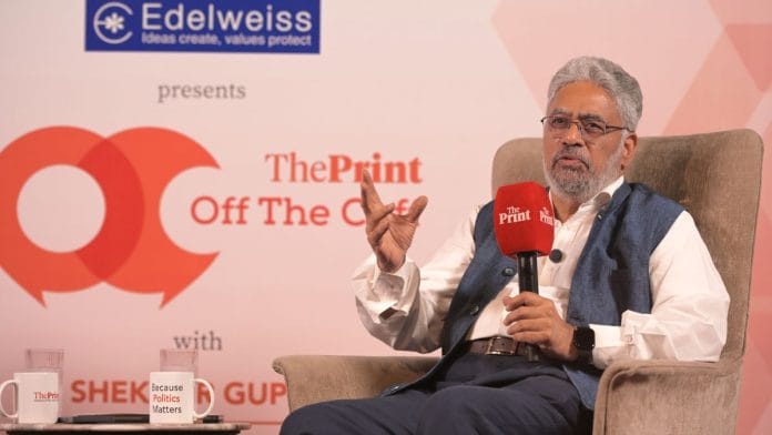 C. Raja Mohan at ThePrint's Off the Cuff event in Mumbai | Photo: Suraj Singh Bisht | ThePrint