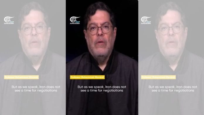 Mohammad Marandi, in a video published by Al Mayadeen