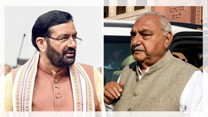 Nayab Singh Saini and Bhupinder Singh Hooda | ANI