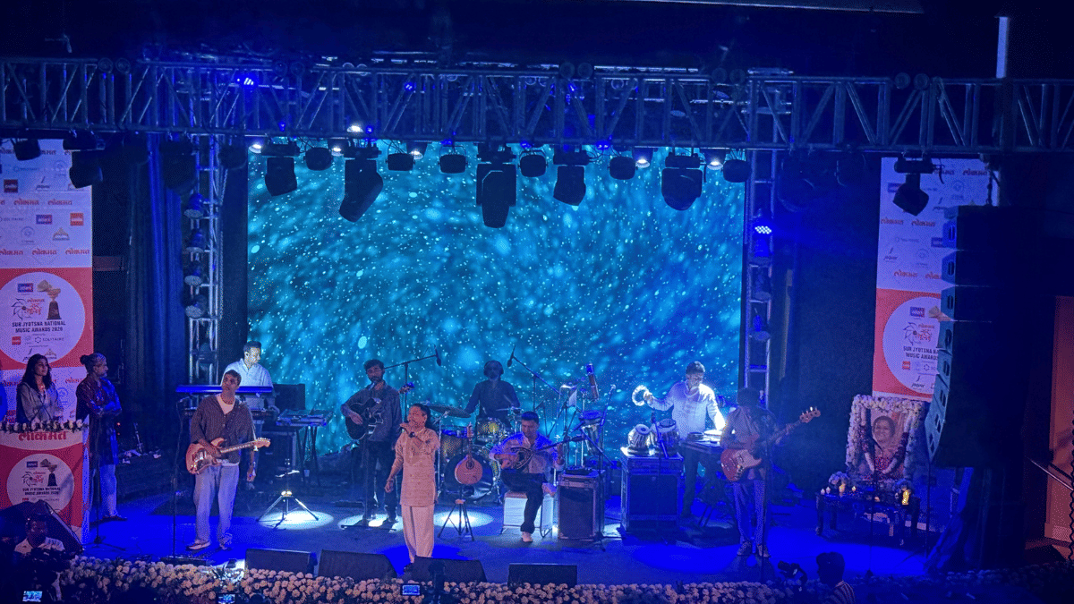 Kailash Kher performed with his band KAILASA before and after the awards were presented. | Photo: Tarini Unnikrishnan/ThePrint