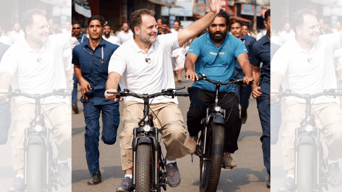 Lok Sabha LoP Rahul Gandhi during an election rally in Kerala on 30 March | ANI