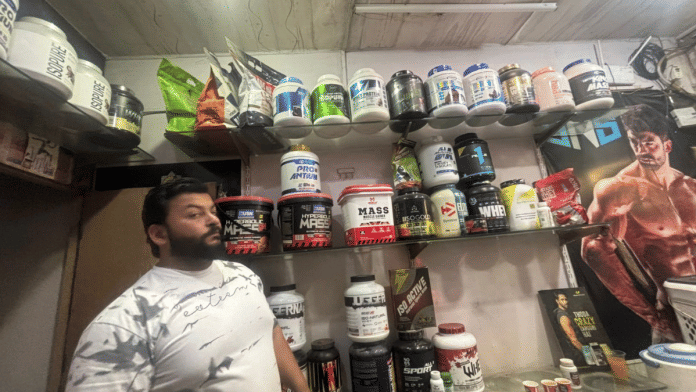 Unauthorised distribution hub for prohibited performance-enhancing substances & expired health supplements in Najafgarh raided by Delhi Police. | X/@ANI
