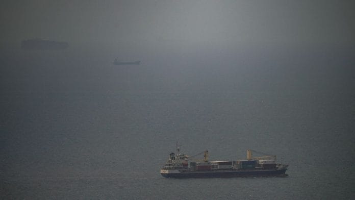 A cargo ship sails in the Persian Gulf towards the Strait of Hormuz. Stay tuned for live updates | Photo: AP via PTI
