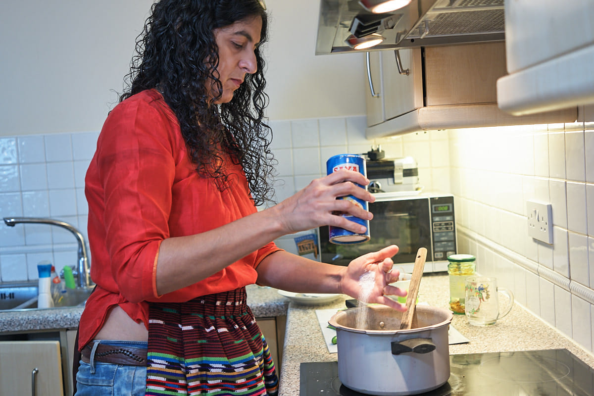 Sapna Ajwani preparing for her supper club. | Ming Tang-Evans