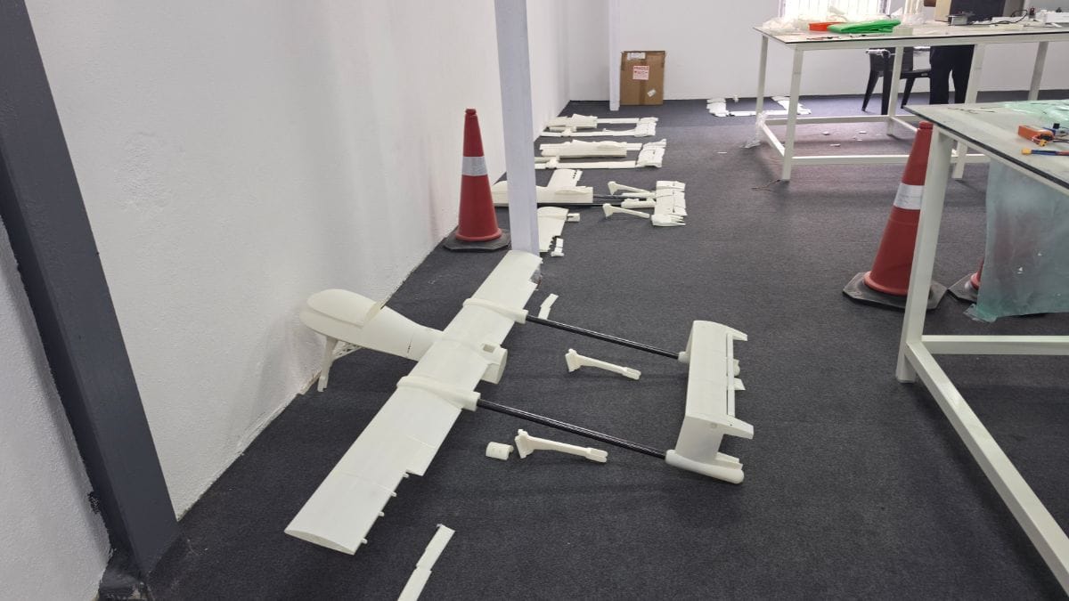 A model of the earth observation aircraft by Arctus Aerospace | Photo: Soumya Pillai, ThePrint