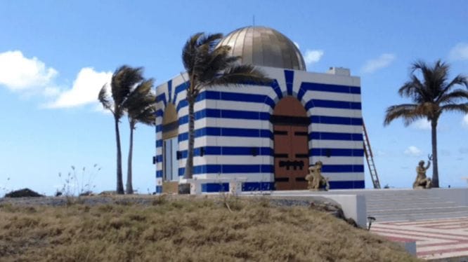 Building once owned by Jeffrey Epstein on Little Saint James, his private island in the Caribbean | Photo released by the House Oversight Committee