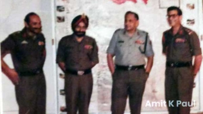 (L-R) Brig. Jal Master, Maj. Gen. Amarjit Singh, Lt. Gen. M L Chibber, and Brig. V Channa | Photo: Amit Krishankant Paul