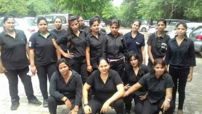 A group of lady bouncers in Delhi-NCR before their assignment | By Special Arrangement
