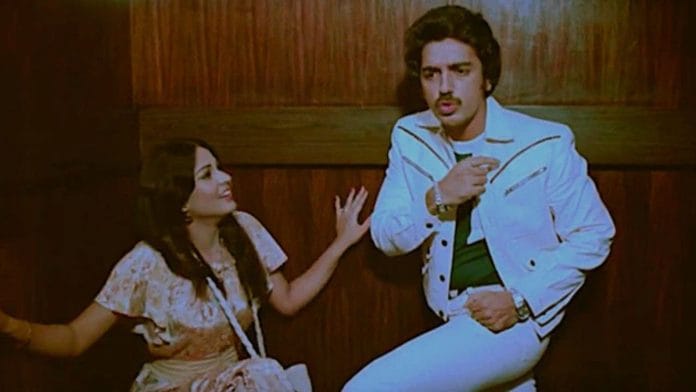 Rati Agnihotri and Kamal Haasan in a still from Ek Duuje Ke Liye.