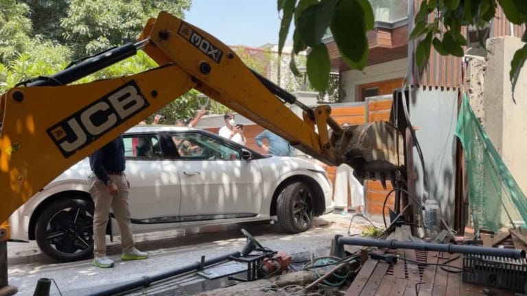 Bulldozers have reached Gurugram’s posh colonies. ‘People just get away with anything here’