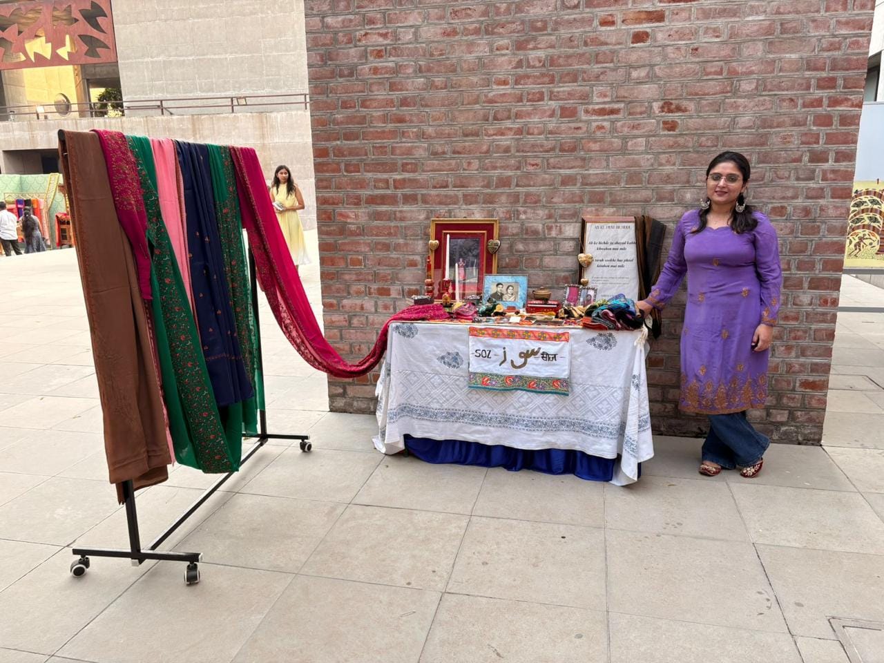 Samridhi Singh with her showcase of her brand Soz, the idea that led her to shift careers | Special arrangement