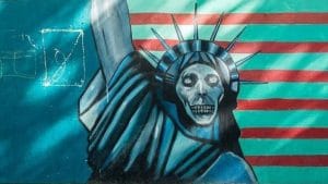 Anti-American Propaganda on the Walls of the Former US Embassy in Tehran | Wikimedia commons